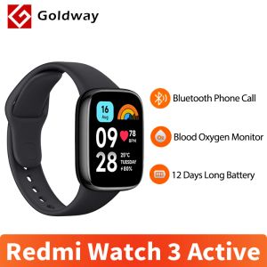 Watches Global Version Xiaomi Redmi Watch 3 Active Smartwatch Blood Oxygen Monitor 1.83 '' Skärm 12 dagar Batterilivslängd 100+ träningsläge