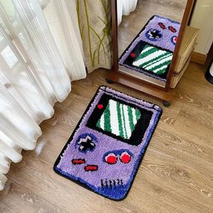 Tappeti Lakea Dispositivo di gioco portatile Gameroom gameroom divertenti ricordi d'infanzia che affollano il pavimento del tappeto anti-slip portore estetico