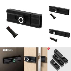 2024 No-Punch Latch Lock Adhesive Latch Surface-Mounted Door Latch Sliding Door Window Catch Lock Buckle Home Improvement Hardware