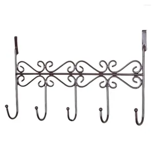 Hangers Wrought Iron Door Hook Punch Free Towel Hat Coat Clothes Bag Kitchen Hooks Hanger Bathroom Wall Hanging Rack