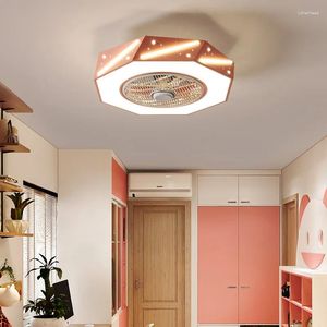 Ceiling Lights Modern Simple Restaurant Creative Bedroom Children's Room Warm Personalized LED Fan Lamp