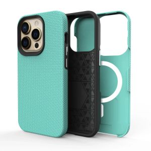 Capas de telefone magnéticas à prova de choque para iPhone 15 14 13 12 11 Pro Max Samsung S24 S23 Plus Ultra Triângulo Híbrido Carga Sem Fio PC Capa Dura Capa Traseira