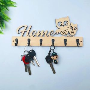 Ganci Portachiavi in legno per ingresso decorativo da parete Cartello di benvenuto per la casa Decorazione montata con ganci appesi