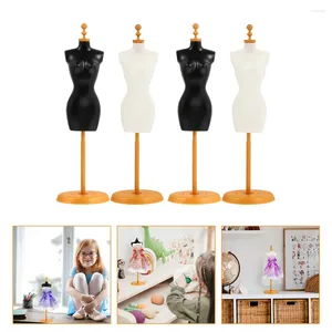 Hangers Doll Clothes Rack Miniature Mannequin Model Stand Dress Display