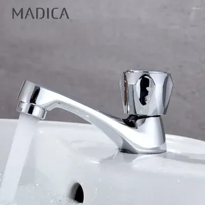 Bathroom Sink Faucets Washbasin Copper-Made Cold Water Public Toilet Faucet Hand