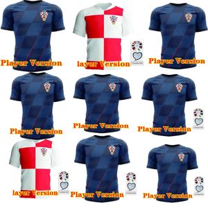 2024 2025 NY CROACIA PLAYER Version Modric Soccer Jerseys National Team Mandzukic Perisic Kalinic 23 24 25 Kroatien Man Football Shirt Kovacic Rakitic Kramaric