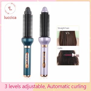 Irons LUCCICAElectronic Beauty Hair Curler Brush Styler Magic Hot Sale Private Hair Styler Curl Auto Shutoff Rotating Hair Curler