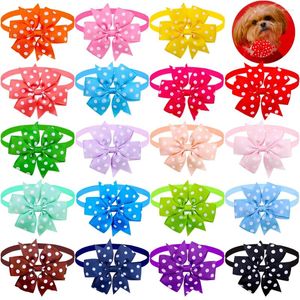 Dog Apparel 10pcs Halloween Accessories Pet Cat Bowtie Cute Party Holiday Grooming Products Christmas Bow Tie For Dogs