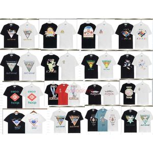 polo casa blanca mens t shirt Short sleeved Fantasy Gate Letter Printed Personalized Round Neck Short sleeved T-shirt