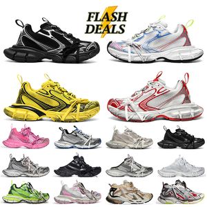 Baleciaga 1: 1 3xl Sneaker Phantom Tasarımcı Ayakkabı Wome Baleciagashoes Track Gül Altın Neon Sarı Mavi Mesh Runners Büyük Düz Sole Casual Sporcular