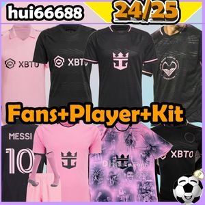 23/24/25 Inter Miami Messi # 10 camisas de futebol 2023 2024 fãs kit versão do jogador YEDLIN HIGUAIN MARTINEZ GREGORE MABIKA MOTA CAMPANA LASSITER LACAVA kit camisas de futebol