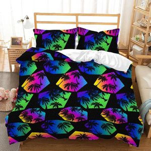 Bedding Sets Hip Hop Magic Plant Fashion Decoration Girl Set Luxury Duvet Cover 200x200 Pink Bed Linen Bedclothes NO Sheet