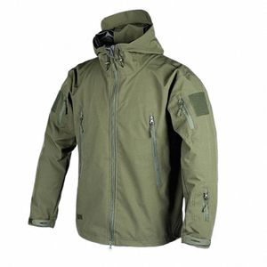 men Spring Autumn Jacket Men's Hooded Trench Coat with Zipper Placket Pockets Spring/autumn for Mountaineering for Outdoor s61X#