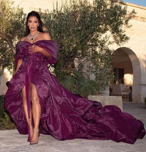 Kylie Jenner 유명 인사 드레스 Kim Kardashian Purple V-Neck Ball Gown Celebrity Dess Women Cloth Short Sleeve Women Dress Kylie Jenner Kendal Jenner Evening Dress