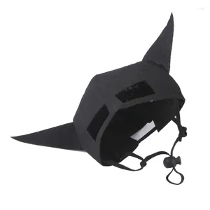 Cat Costumes Pet Bat Hat For Halloween Party Decoration Dog Cosplay Costume Dress Up Accessories Justerbar svart mask