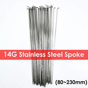 36pcs متحدث الدراجات 14g شريحة الفولاذ المقاوم للصدأ ebike مع حلمات النحاس 40350mm الأجزاء 240325