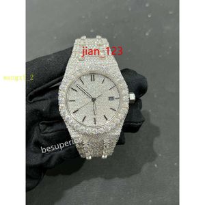 럭셔리 남성 감시 대상 디자이너 운동 시계를위한 고품질 다이아몬드 Moissanite 시계 Montre Iced Out Automatic Mens Montre Luxe Mens Luxurys Watches i115