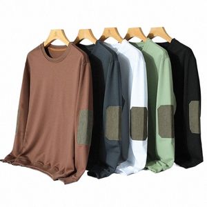 free Ship T-Shirts Men Sweatshirts Plus Size 6XL 7XL Lg Sleeves Male Tee Shirt Autumn Thicken Basic Under Tshirts Hoody Tops 452w#