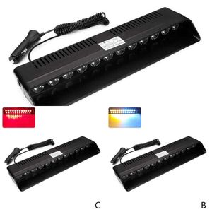 Aggiornamento 12V Auto LED Avvertimento Luce Lampeggiante Auto Di Emergenza LED Strobo Lampeggiatore Faro Avvertimento Lampada Camion Rosso Blu Ambra Bianco Auto Luce