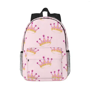 Backpack Crown Seamless Large Capacity School Notebook Fashion Waterproof Adjustable Travel Sports