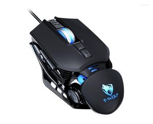 Mouse Mouse da gioco Gamer Mause Incandescente USB cablato RGB Meccanico Macro Definizione Accessori Rosa per PC desktop Computer portatile9385686