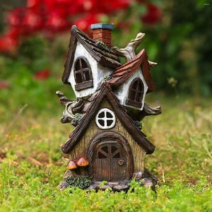 装飾的な置物樹脂妖精の庭の家の装飾は屋外の彫像を供給します