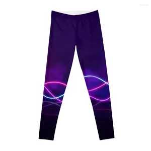 Pantaloni attivi Astratti Ultravioletti Luci al neon Leggings Legging Palestra Sport Jogger Donna sportiva da donna