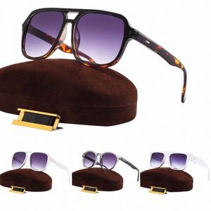 Mężczyźni TF Designer Sunglasses Luksusowe okulary przeciwsłoneczne Kobiety napędzają toms męski rama czarna spolaryzowana lunetka Fords Outdoor D2WC#