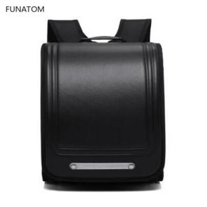 Funatom 2019 New School Bags Orthopedic Backpack For Boys and Girls Waterproof PU Randoseru Backpack Japan Student Bag337l