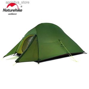 Zelte und Unterstände Naturehike Cloud Up 1 2 3 Personen Zelt Ultraleichtes 20D Campingzelt Wasserdichtes Outdoor-Wanderzelt Rucksack Fahrradzelt24327