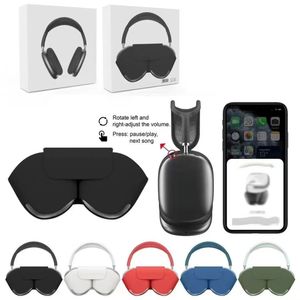 イヤホンズMax BluetoothヘッドフォンアクセサリーAirpod Wireless Earphone Top Quality ANC METAL SILICONE ANTI DROP PROTECTIVE CASE