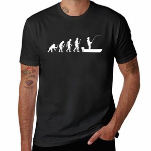 divertente Evoluti Of Man and Boat Fishing T-shirt anime spazi vuoti pianura anime vestiti magliette per uomo grafica 41K1 #