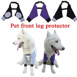 Dog Apparel Front Leg Knee Pads For Dogs Recovery Bandage Anti-Lick Breathable Pain Relief Shoulder Support Elbow Sleeves Pad Accessorie