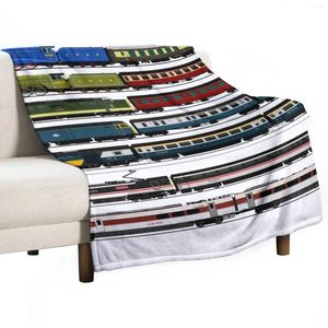 Blankets BRITISH TRAINS Throw Blanket Multi-Purpose For Decorative Sofa Bed Covers Valentine Gift Ideas