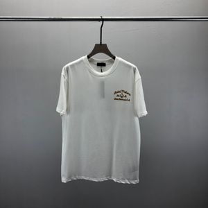Летняя мужская дизайнерская футболка Повседневная мужская женская свободная футболка с буквенным принтом и короткими рукавами Лидер продаж Роскошная мужская свободная футболка Размер США S-XL X40