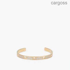 Bangle 2021 modedesigner armband för män kvinnor full diamant guld bokstäver f armband gåvor kvinnor lyx kärlek smycken med ruta 52ess qj1w