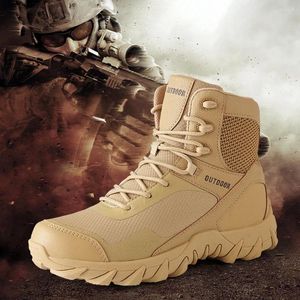 Scarpe da fitness Stivali da lavoro antinfortunistici da uomo Traspiranti Impermeabili Desert Army Arch Support Alpinismo Indistruttibile