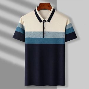 Smart Casual Men Summer Bawełna koszule polo Polo Męskie ubrania streetwear Business Fashion Podstawowy krótki rękaw luźne topy 240318