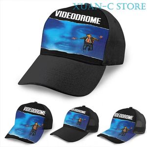 Мячовые кепки Videodrome Баскетбольная кепка для мужчин и женщин Модная черная шляпа унисекс с принтом для взрослых