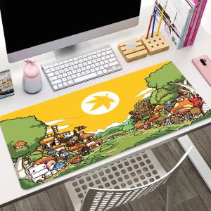 Almofadas Mause Pad Mouse Maplestory Computador e Teclado de Escritório Tapetes de Jogos Deskpad Mousepad XXL Gamer Armário Playmat Grande Tapete de Mesa