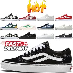 2024 nuovi designer van Old Skool scarpe da skateboard casual Nero Bianco Verde moda uomo donna outdoor taglia piatta 36-44