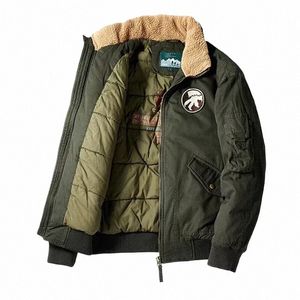 mcikkny Men Winter Flight Bomber Jackets Warm Thermal Outwear Coats For Male Top Clothing Size M-4XL Windbreak U7BC#
