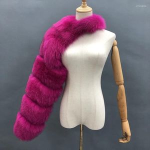 Kadın Kürk Kolu Kadınlar Gerçek Coat Fashion Luxury Single 2024 Kış