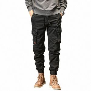 Caayu Pantaloni cargo Pantaloni uomo Casual Y2k MultiPocket Pantaloni maschili Pantaloni sportivi Streetwear Techwear Pantaloni tattici Pantaloni neri Uomo t0bY #