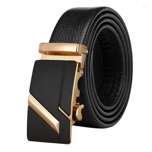 Belts Head Layer Cowhide Automatic Buckle Men's Belt Leisure Business Middle Youth Pants