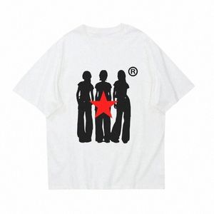 Y2K COTT T-shirt Streetwear Harajuku Eesthetics Grafisk tryck Casual Kort ärm T-shirt Retro Hiphop Loose Top Punk Goth Tee E90f#