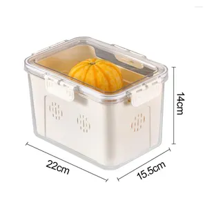 Storage Bottles Snap-on Lid Snack Box Capacity Divided Serving Tray With Handle Design Food Grade Bpa Free Portable Fridge For Easy