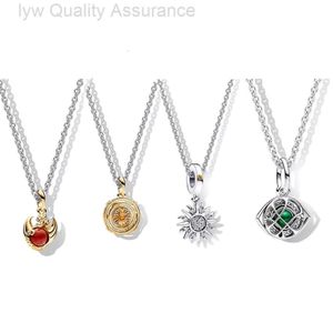 Designer Pandoras Colar Pan Familys New Canru Sunshine Colar Rotating Power Game Series Star Plate Pingente Dragon Fire Set Chain