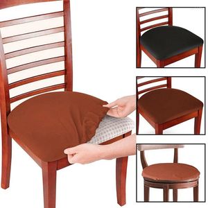 Cadeira cobre 1 PC estiramento elástico sala de jantar protetor de assento removível lavável slipcover