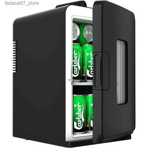 Geladeiras Freezers 15 litros / 21 latas quarto mini geladeira 110V AC / 12V DC portátil skincare creme refrigerador termoelétrico Q240327
